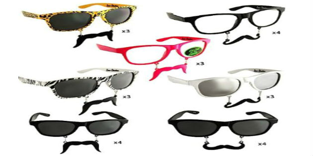 Sunglasses With Mustache Attached