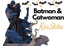 Batman and Catwoman Kiss Statue