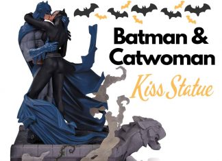 Batman and Catwoman Kiss Statue