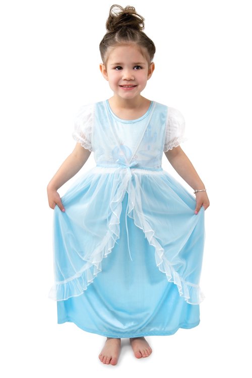 Cinderella Nightgown With Robe In White Color