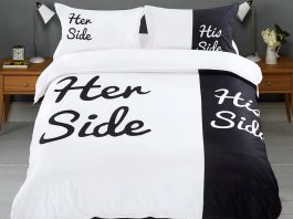His Side and Her Side Duvet Cover Bedding Set
