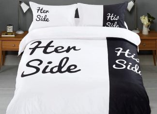 His Side and Her Side Duvet Cover Bedding Set